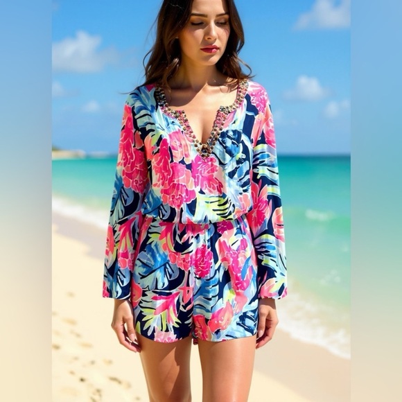 Lilly Pulitzer Dresses & Skirts - Lilly Pulitzer‎ Ariele Romper - Effortless & Eye-Catching
